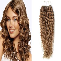 Braziliaanse 1g per streng 100g gram per pakket microlus ring extensions krullende remy haarpre