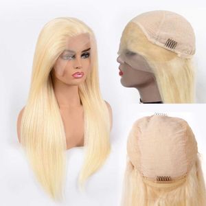 Braziliaanse Body Wave Full Lace Pruiken 613 Blonde Menselijk Haar Lijmloze Kant Voor Pruiken Voor Vrouwen Rechte Pre Geplukt frontale Kant Pruiken Haar Verkoop