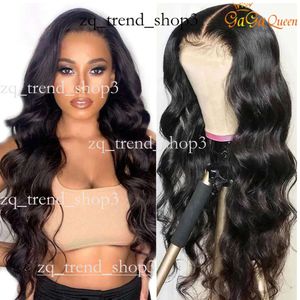 Brésilien Wave Human Hair Wigs 5x5 Lace Fermeure Perruque 13x6 Pernues avant en dente