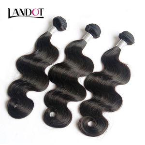 Braziliaanse Body Wave Virgin / Hair Weeft Bundels 3 stks Onverwerkte Peruaanse Maleisische Indiase Cambodjaanse Haar 6A 7A 8A 10A Menselijk Hair Extensions