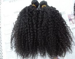 Extensions de cheveux brésiliens Brésiliens Hair Hair non transformés en boucle noire noire