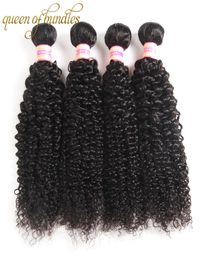 Braziliaanse Krullend Maagd Haar 34 STUKS Braziliaanse Krullend Weave Menselijk Haar Bundels Bohemian Krullend Haar Naaien Weft5986946