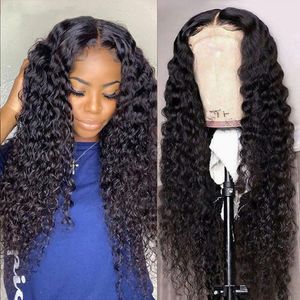Braziliaanse Deep Culry Wig 5x5 13x4 13x6 HD Lace Front Haren Haarpruiken voor vrouwen9501545