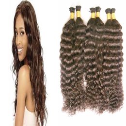 Braziliaanse Diepe Golf Keratin Stick Tip Hair Extensions 300g / Strands Keratin Stick I Tip Braziliaanse Prepegred Menselijk Hair Extensions