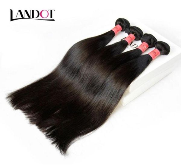 Cheveux brésiliens 100 paquets de tissage de cheveux humains non transformés Grade 8A Extensions de cheveux raides brésiliens 3 pièces noir naturel teintable D54872618