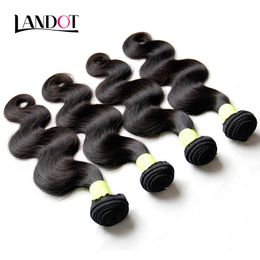 Brésilien Vague de Corps Cheveux Vierges 100% Tissage de Cheveux Humains 4 Bundles 8A Grade Non Transformés Péruvien Malaisien Indien Cambodgien Extension de Cheveux Ondulés