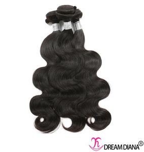 Brésiliens Bundles Body Wave Extensions de cheveux humains Virgin Hair Weave 3 Packles Remy Même direction Cuticule Grade 10A7116108