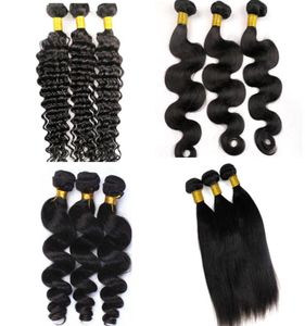 Cheveux brésiliens Bundles Vierges Cheveux Humains Tisse des Trames de Vague de Corps Non Transformés 834 pouces Péruvien Indien Malaisien Vison Cheveux Humains Ext5456754