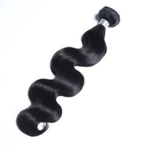 Braziliaanse hair extensions Body Wave Hair Weef Groothandel HUND HAAR BUNDLES REGEN VOOR DRAAG ALLE AVENTEN Natuurlijke kleur Zwart
