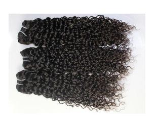 Cheveux brésiliens peurniens indiens malaisiens jerry curly poils tissés 3 paquets de lot 100 cheveux péruviens bon marché non transformés 9a 577165389264