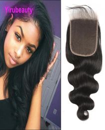 Brésilien Human Hair 6x6 Lace Close Body Wave 1224 pouces avec des extensions de cheveux pour bébé six par six fermetures Couleur naturelle entièrement 4188909