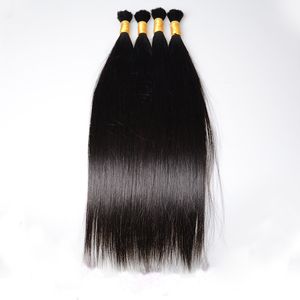 Extensions de cheveux brésiliens naturels lisses et soyeux, couleur naturelle, 10 à 30 pouces, produits capillaires, 3 pièces/lot
