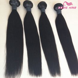 Cheveux humains brésiliens Weave Meilleure qualité Virgin REMY Hair bundles Extensions Péruvienne Malaisienne Indienne Cambodgienne cheveux raides tissage trame