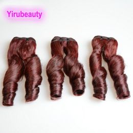 Cheveux vierges brésiliens indiens péruviens 99J Bourgogne Funmi Printemps Bouclés 10-28 pouces Double Trames Extensions 10A Yirubeauty