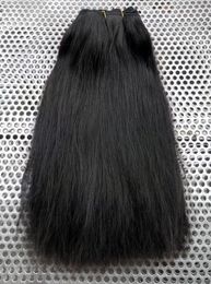 Extensions de cheveux humains lisses droites brésiliennes de trame de cheveux humains non transformés