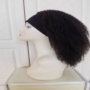 Brésilien humain vierge Remy cheveux bandeau perruques Grade 9A produits non transformés naturel Afro crépus grossier pour Beaty femmes noires