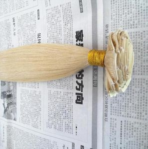 Braziliaanse menselijke maagd Remy rechte haar inslagclip in hair extensions onbewerkte blonde kleur menselijke extensies met 18clips7720494