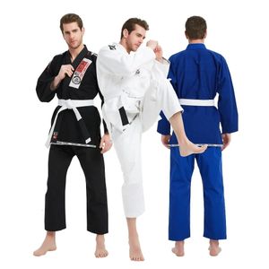 Jiu Jitsu brésilien Gi Bjj Kimono bleu 450 grammes MMA uniforme pré-rétréci grappin Gis pour hommes femmes avec ceinture blanche 231226