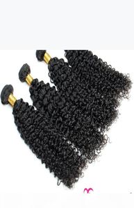 Extensiones de cabello humano rizado brasileño sin procesar cabello virgen Weave 3 4 BUNDLES REMY MISMA DIRECCIÓN Cutícula G8316009