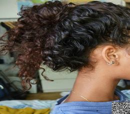Queue de cheval de cheveux humains bouclés crépus brésiliens pour les femmes noires Cordon de queue de cheval cheveux humains disponibles Clip en extension de cheveux de queue de cheval2226344