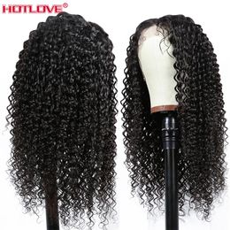 Brasileño Kinky Curly Lace Front Part Wigs Human Hair Wigs 13x1 Peluces de encaje T con pelucas de encaje de cabello de bebé