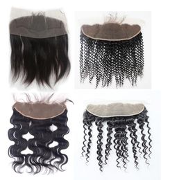 Brésilien Lace Frontal Fertures Body Wave 13x4 Middle 3 Way Part Full Lace Frontal 100 Péruvien Vierge non traité HAI3593306