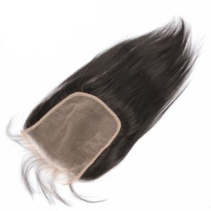 Braziliaanse Kant Maat 6X6 Vetersluiting Maagd Haar 8-24 inch Rechte Natuurlijke Kleur Met Baby Haren 6*6 Sluitingen Haarproducten