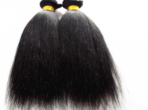 Brésilien Light Yaki Hair Waft Vierge humaine Remy Remy Extensions non traitées naturel noir brun brun jet noir Color9571701