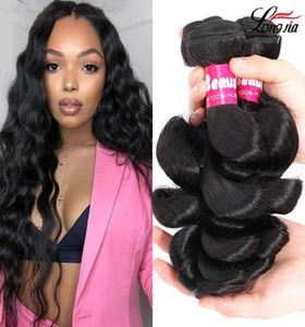 Paquets de cheveux brésiliens lâches vague Extensions de cheveux humains brésiliens lâches indien péruvien malaisien vague lâche cheveux vierges 34 64056396