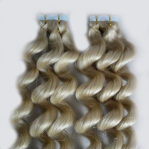 Bande de cheveux brésiliens lâches dans les extensions de cheveux humains 12 