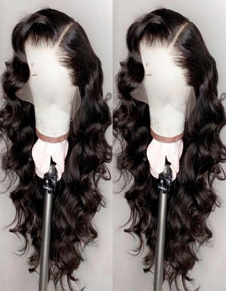 Brésilien Brésilien Lace Lace Front Human Hair Wigs for Black Femmes Pré-cueilled avec des cheveux de bébé capaciaux naturels 150 densité4565611
