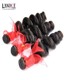 Brésilien lâche vague ondulée vierge cheveux tissage faisceaux non transformés brésilien lâche bouclés extensions de cheveux humains 3 pièces doubles trames Natu5326173