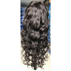 Perruque Lace Frontal Wig Remy brésilienne naturelle ondulée, cheveux naturels, pre-plucked, 13x4, oreille à oreille, partie libre