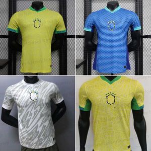 23 24 Camisetas de fútbol brasileñas Camisetas de fútbol CASEMIRO VINI JR RICHARLISON PELE Carlos Romario Camisa De Futebol Hogar lejos Portero Man City Maillot de Foot