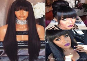 Perruque Lace Frontal Wig brésilienne naturelle, cheveux lisses, pre-plucked, 4x4, 13x4, 13x6, Transparent HD, Lace Frontal Wig9030627, pour femmes