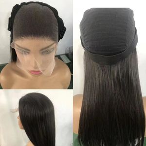 Perruque Lace Front Wig brésilienne vierge 4x6, 10-30 pouces, Yirubeauty, cheveux 100% naturels, lisses, couleur naturelle, partie libre