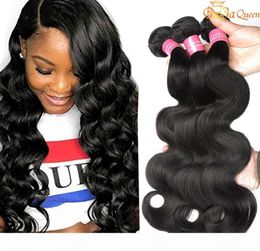 Brésilien Virgin Hair Body Wave Brésilien Brésilien Heuves tissages Bundles Wet and Wavy Brazilian Hair Gagaqueen3882330