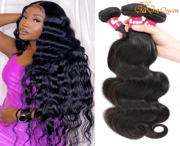 Brésilien Virgin Hair Body Wave Brésilien Human Hair Weaves Packs Wet and Wavy Brazilian Hair Gagaqueen4986679