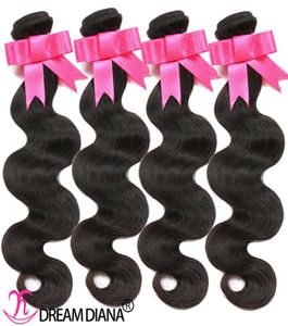 Brésiliens vierges Bundles Extensions de cheveux humains vague de corps Body Fair Hair Weaves 3 ou 4 packs Couleur naturelle Remy Grade 10A97697722578385