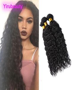 Braziliaanse Virgin Hair Extensions 3 Pieceslot Water Wave 3 Bundels Menselijk haar weeft 1028 inch Natuurlijke Kleur Nat En Golvend6371434