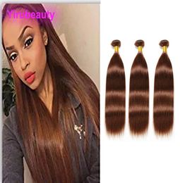 Extensions de cheveux brésiliens vierges 4 couleurs pures 3 paquets soyeux droits 100 trames de cheveux humains 4 couleurs 1028 pouces 4217588