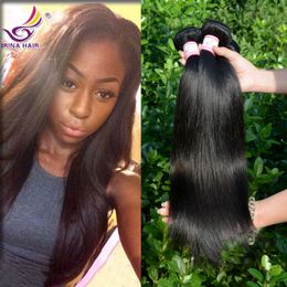 Braziliaanse Virgin Hair Straight 5 Bundels 7A Onverwerkte Virgin Remy Menselijk Hair Extensions 100% Onverwerkte Maagd Brazillian Straight Hair