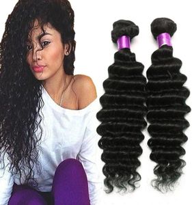 Cheveux Vierges Brésiliens Vague D'eau Cheveux Brésiliens Vague Profonde Weave Bundles Humides Et Ondulés Vierge Brésilienne Bouclée 4Pcs Lot Cheveux Humains Ex4909575