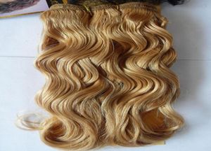 Brésilien Vierge Miel Blonde Brésilienne Vague de Corps Cheveux Weave Bundles 100 Cheveux Humains tissage 100gPièce 1026 pouces Remy Extensions de Cheveux5276616