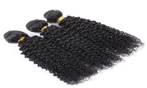 Brésilien Vierge Human Human Afro Kinky Curly Wave non transformée Remy Hair Extensions Double Tofts Bundles 3Bundle Lot4439359