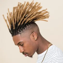 Encaje de cabello humano virgen brasileño con PU Ombre Blonde Dreadlocks Toupee para hombres y mujeres negros