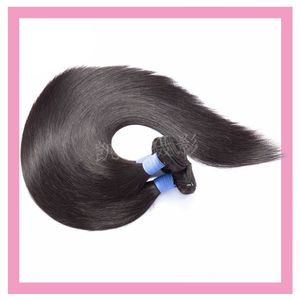 Braziliaanse maagdelijke lange inch 30-40 inch rechte 3 bundels natuurlijke kleur groothandel haarproducten zijdeachtige inslag drie stukken één set