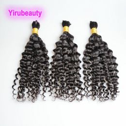 Cheveux bouclés brésiliens à l'eau en vrac 10-30 pouces couleur naturelle Yirubeauty 100% Extensions de cheveux humains une pièce