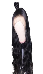 Perruques brésiliennes de cheveux humains de dentelle pleine humide et ondulée pour les femmes noires sans colle perruques avant de dentelle de vague d'eau naturelle avec des cheveux de bébé 7479216