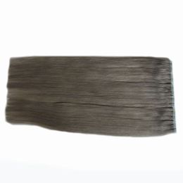 Brazillian Straight Silver Grey Hair Extensions 120 Stuks Menselijke Virgen Hair Extensions Adhesive 300G Tape in Menselijk Hair Extensions